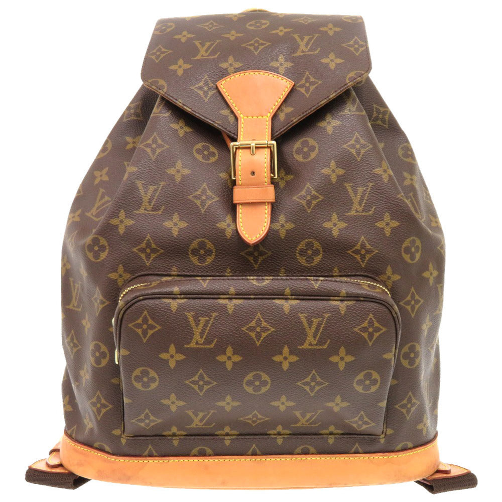 Louis Vuitton Backpack M51135 Monogram Canvas Brown Monogram Montsourisgm Women