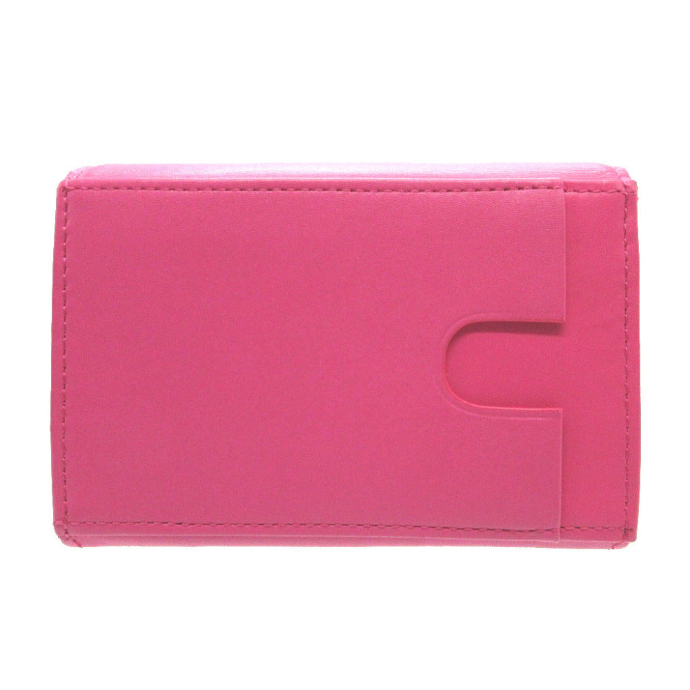 Paul Smith Bifold Wallet Leather Pink Compact Wallet Women