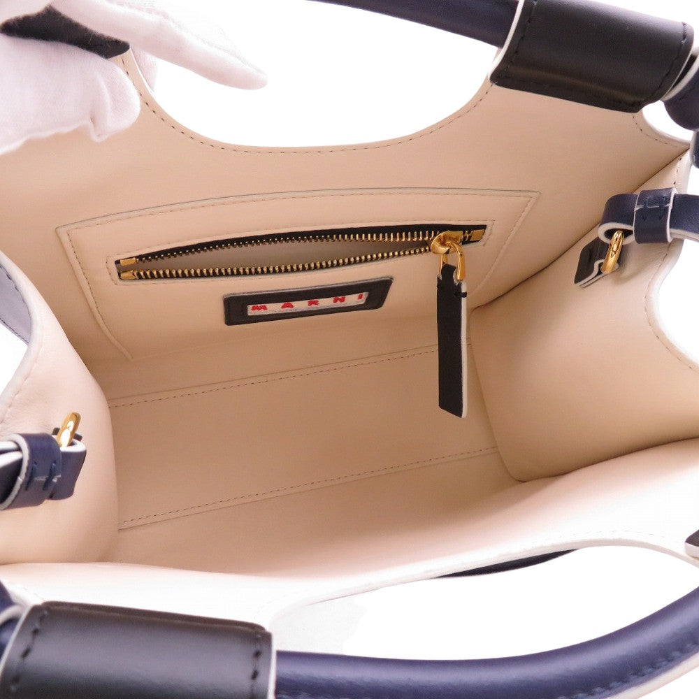 Marni Shoulder Bag Bmmp0055Q0 Leather Black Marcel Knot Tube Knot Women
