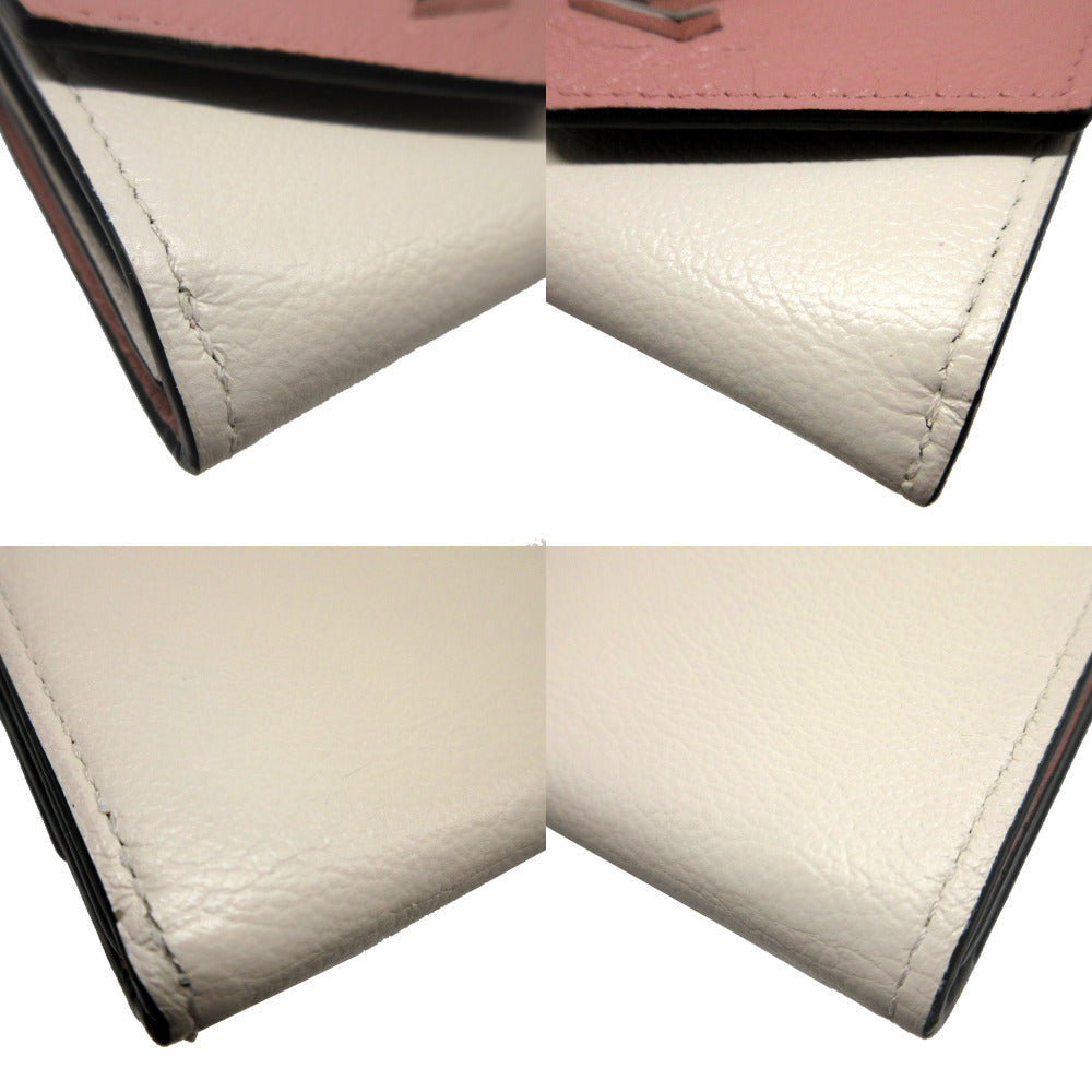 Louis Vuitton Tri-Fold Wallet M63978 Leather Pink Compact Wallet Portefeuille Rock Mini Women