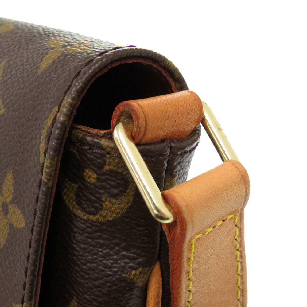 Louis Vuitton Shoulder Bag M51388 Monogram Canvas Brown Monogram Musette Tango Long Strap Women