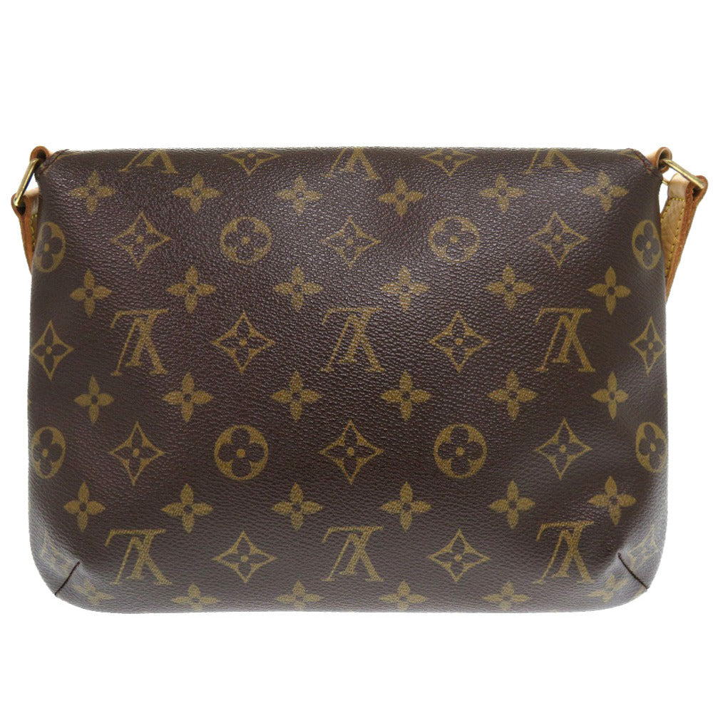 Louis Vuitton Shoulder Bag M51388 Monogram Canvas Brown Monogram Musette Tango Long Strap Women
