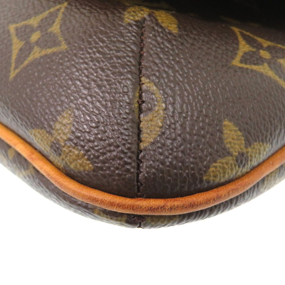 Louis Vuitton Shoulder Bag M51388 Monogram Canvas Brown Monogram Musette Tango Long Strap Women