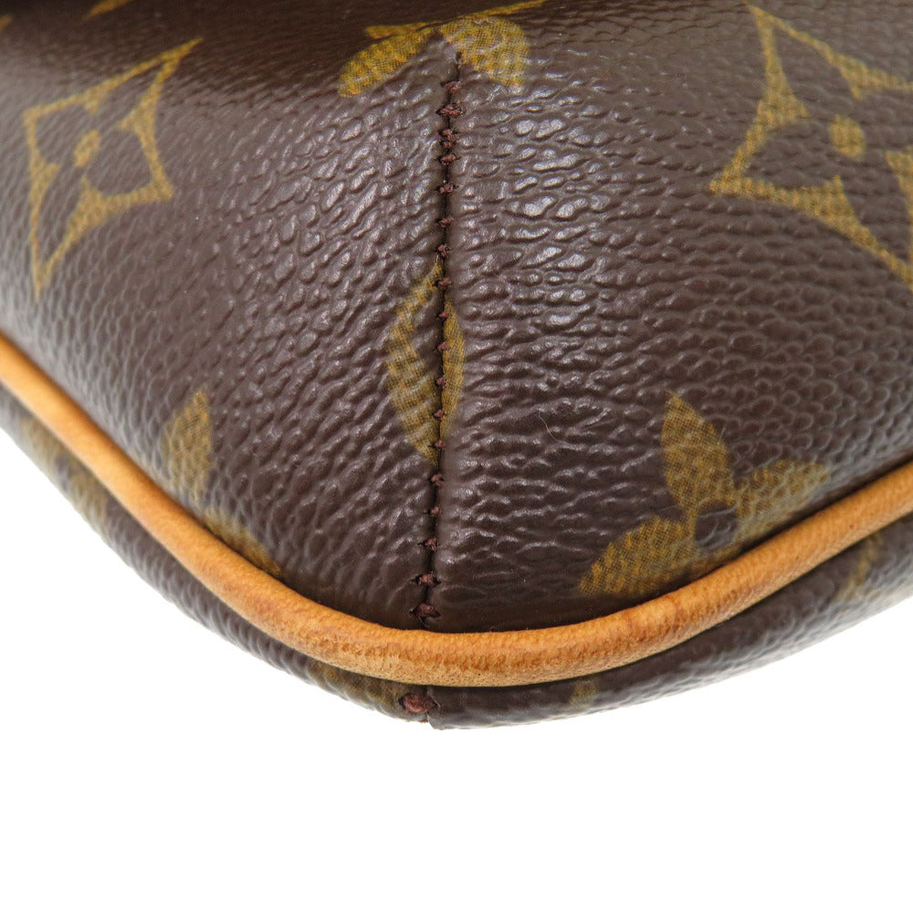 Louis Vuitton Shoulder Bag M51388 Monogram Canvas Brown Monogram Musette Tango Long Strap Women