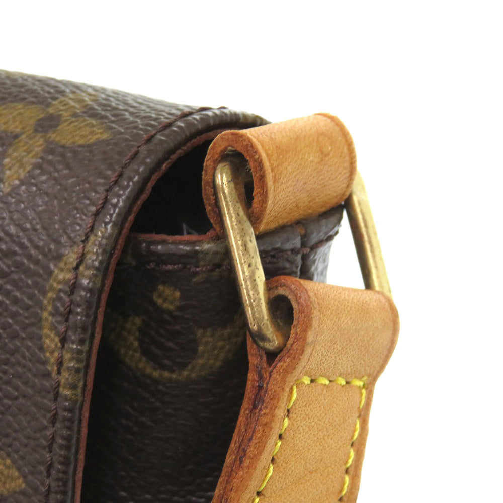 Louis Vuitton Shoulder Bag M51388 Monogram Canvas Brown Monogram Musette Tango Long Strap Women