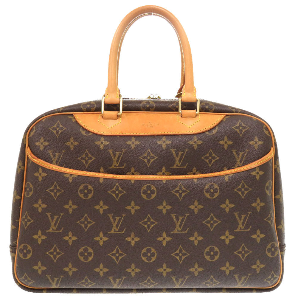 Louis Vuitton Handbag M47270 Monogram Canvas Brown Monogram Deauville Women(Unisex)