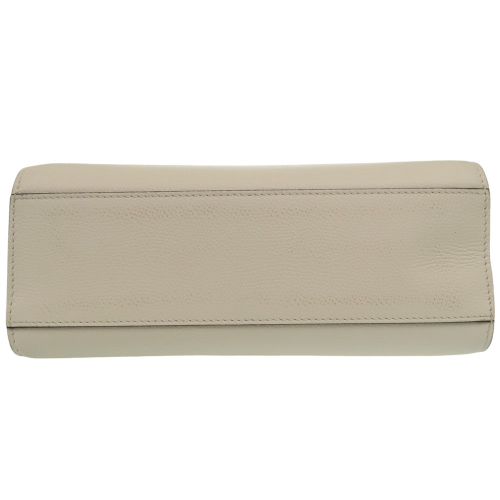 Valentino Handbag Leather Ivory V-Sling 2Way Handbag Women