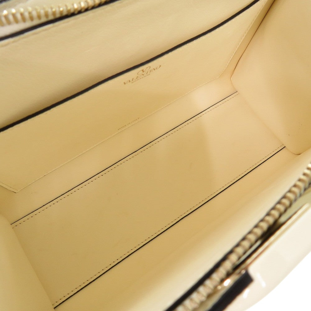 Valentino Handbag Leather Ivory V-Sling 2Way Handbag Women