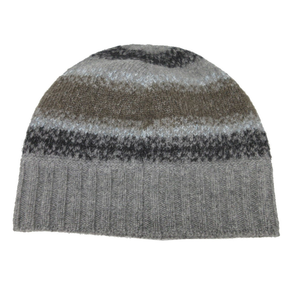 Hermes Other Hats Cashmere, Wool Gray Knitted Hat With Serie Buttons Unisex(Unisex) M