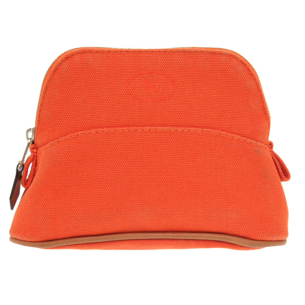 Hermes Pouch Cotton Orange Bolide Pouch 16 Mini Women