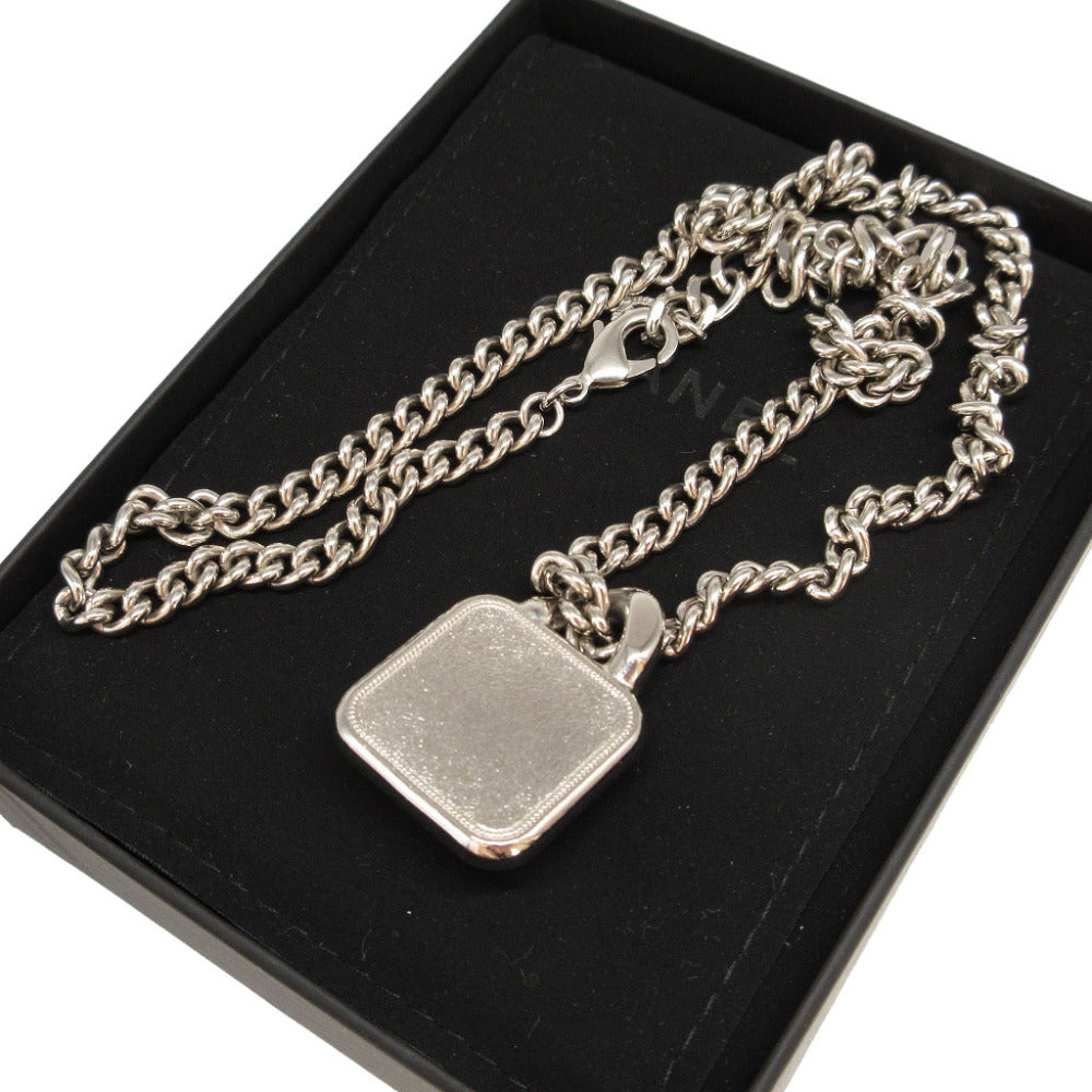 Chanel Necklace Metal, Stone Silver Star Pendant Coco Mark Women(Unisex)