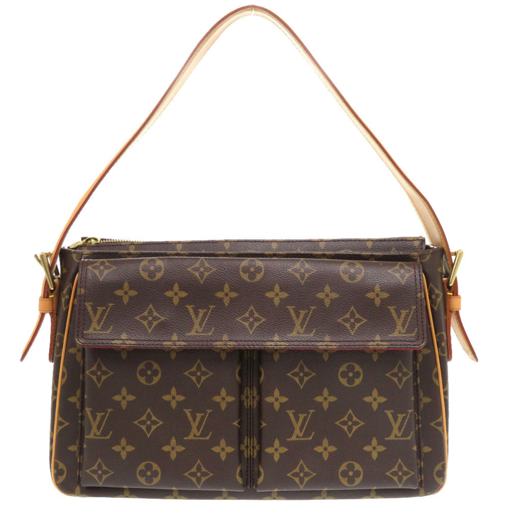 Louis Vuitton Shoulder Bag M51163 Monogram Canvas Brown Monogram Vivasite Gm Women