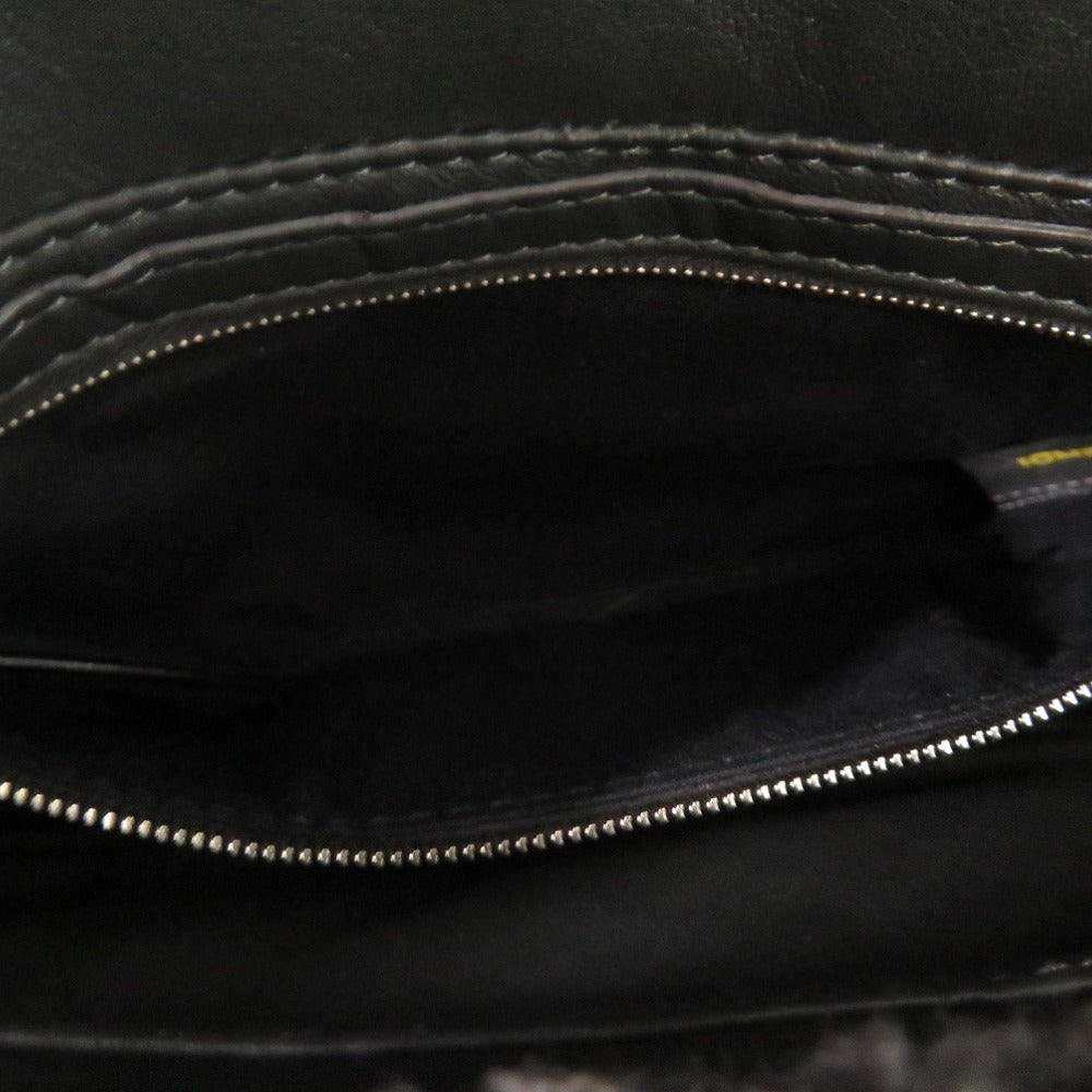 Fendi Handbag 8Br600 Fox, Mouton Yellow Mamma Bucket Monster Unisex(Unisex)