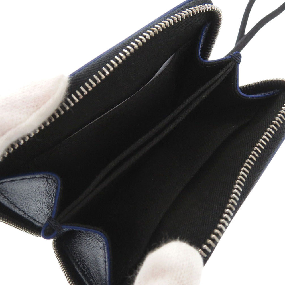 Marni Coin Case Pfmi0038U0 Leather Black Zip Around Wallet Women