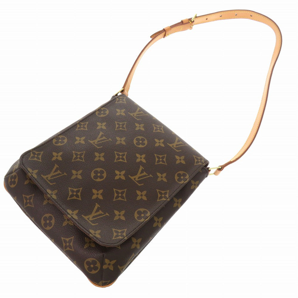 Louis Vuitton Shoulder Bag M51258 Monogram Canvas Brown Monogram Musette Salsa Short Strap Women