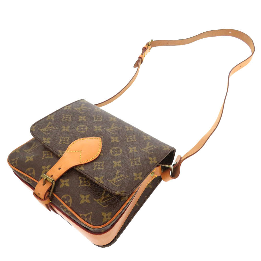 Louis Vuitton Shoulder Bag M51253 Monogram Canvas Brown Monogram Cartouchiere 22 Women