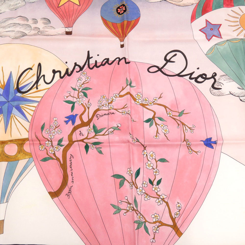 Christian Dior Scarf Silk Blue Balloon Women