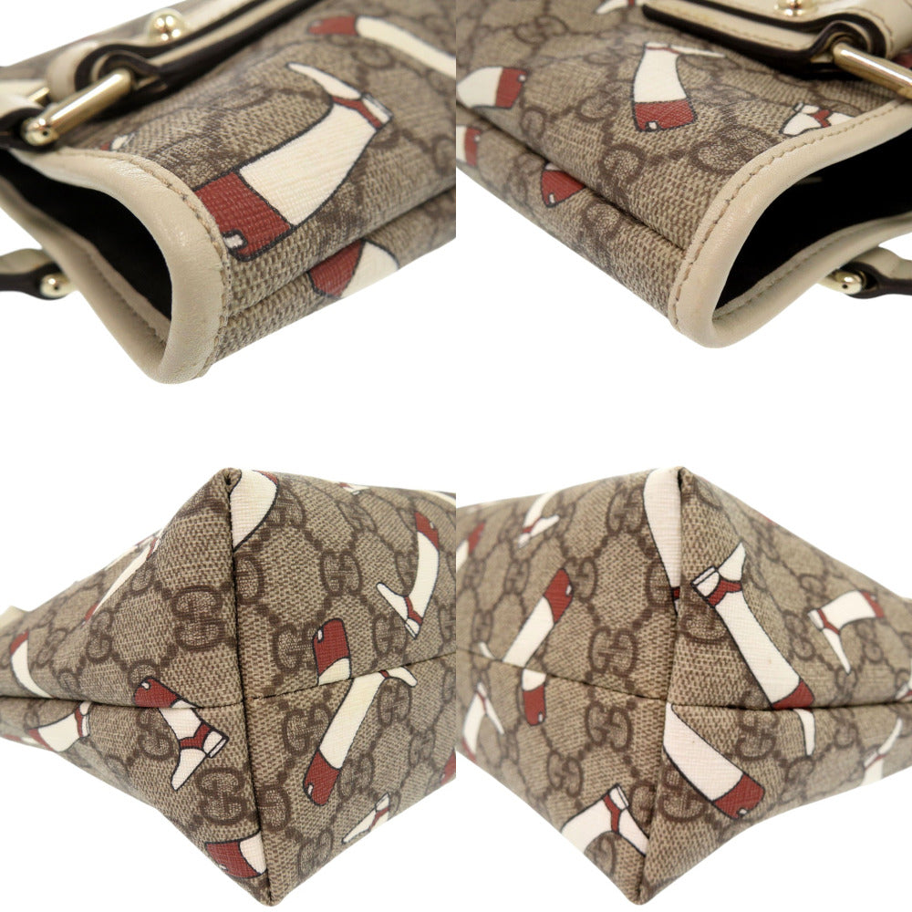 Gucci Tote Bag Gg Supreme Brown Gg Pattern Tote Bag Pvc Bootspattern Women