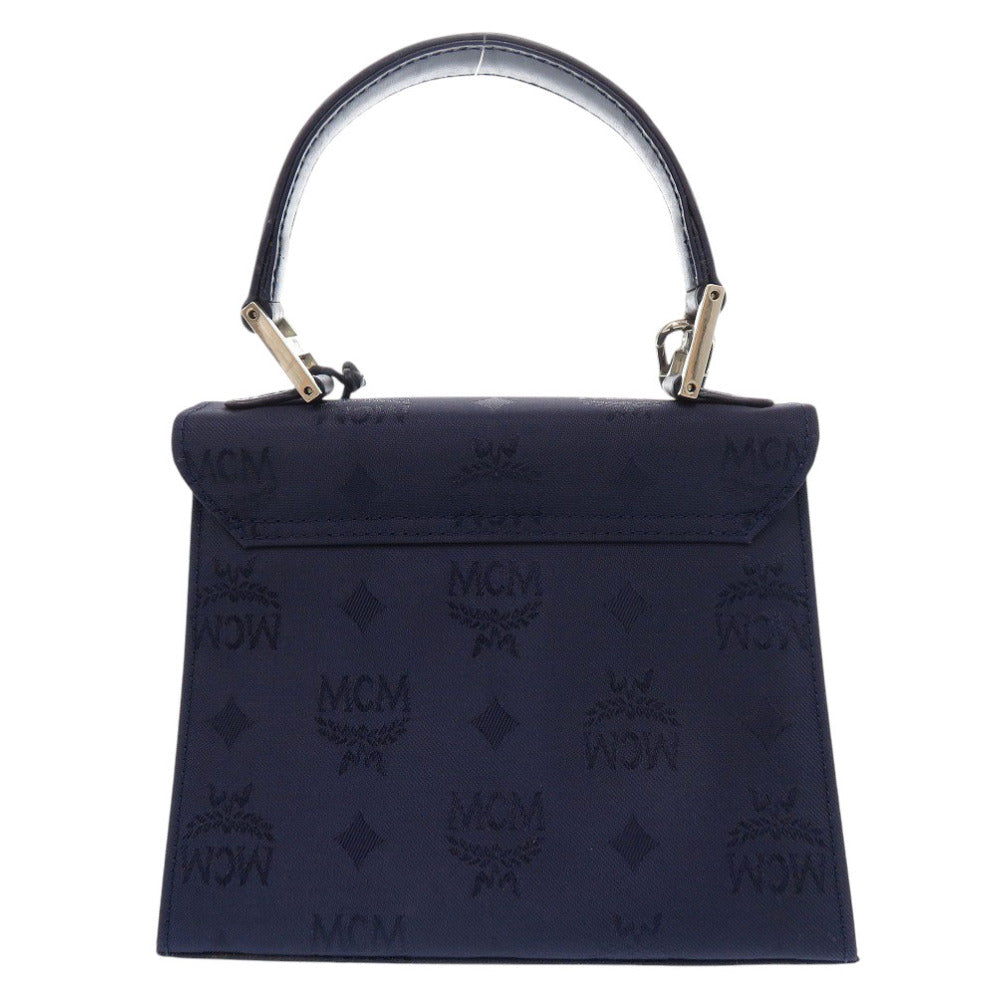Mcm Handbag Leather, Pvc Navy Logo 2Way Women
