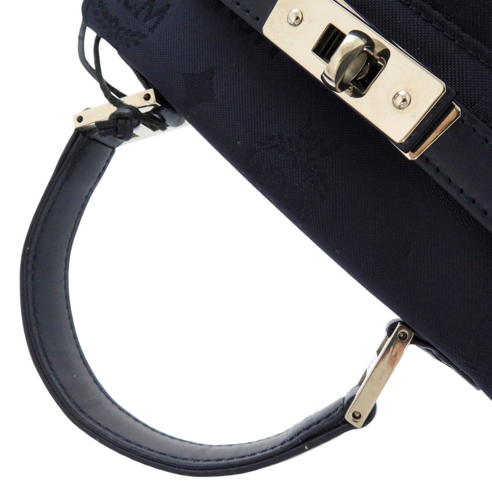 Mcm Handbag Leather, Pvc Navy Logo 2Way Women