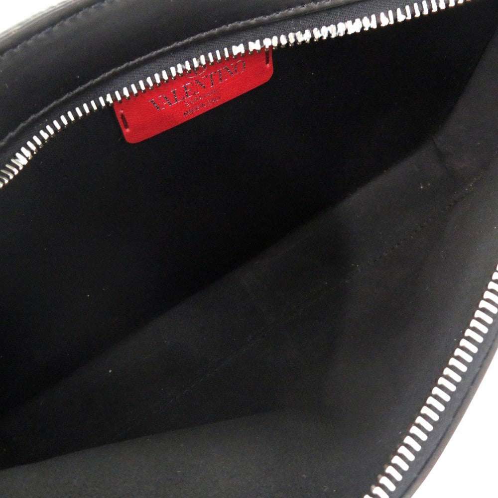 Valentino Waist Bag B0719Wjw 0Ni Leather Black Mens