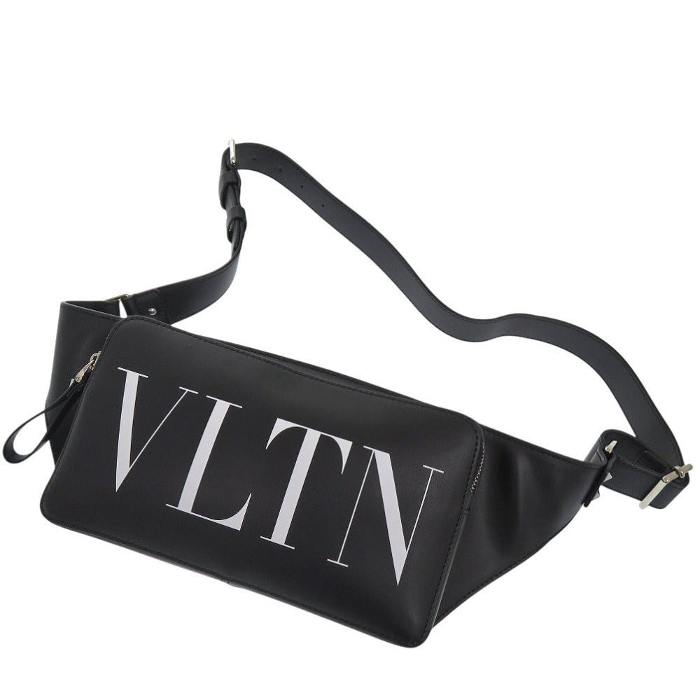 Valentino Waist Bag B0719Wjw 0Ni Leather Black Mens