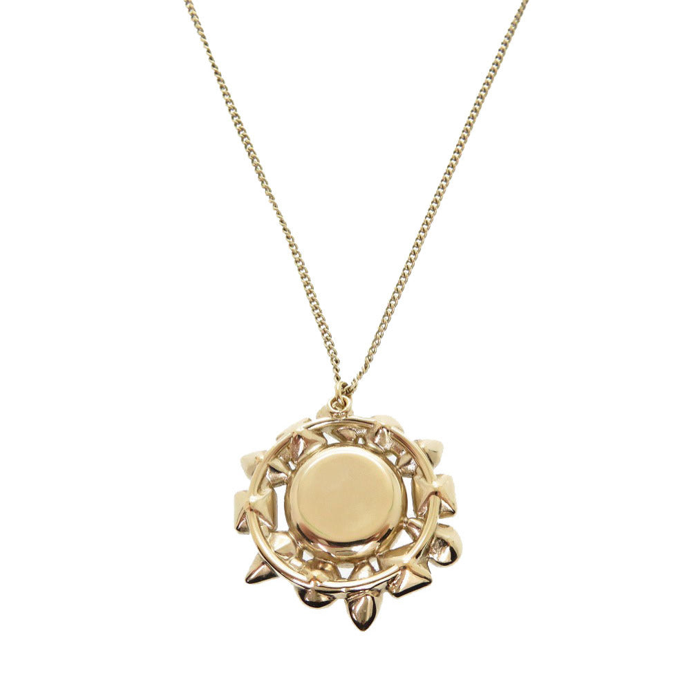 Chanel Necklace Fake Pearls, Stones Champagne Gold Coco Mark Women