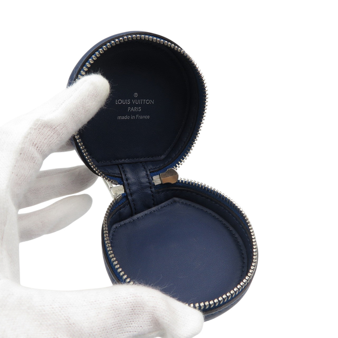 Louis Vuitton Pouch Gi0491 Monogram Canvas, Leather Blue Lv Escal Earphone Case Unisex(Unisex)