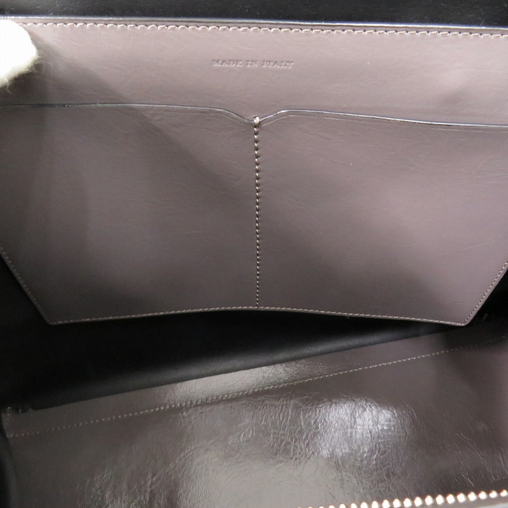 Burberry Shoulder Bag Enamel Gray 2Way Soft Banner Women