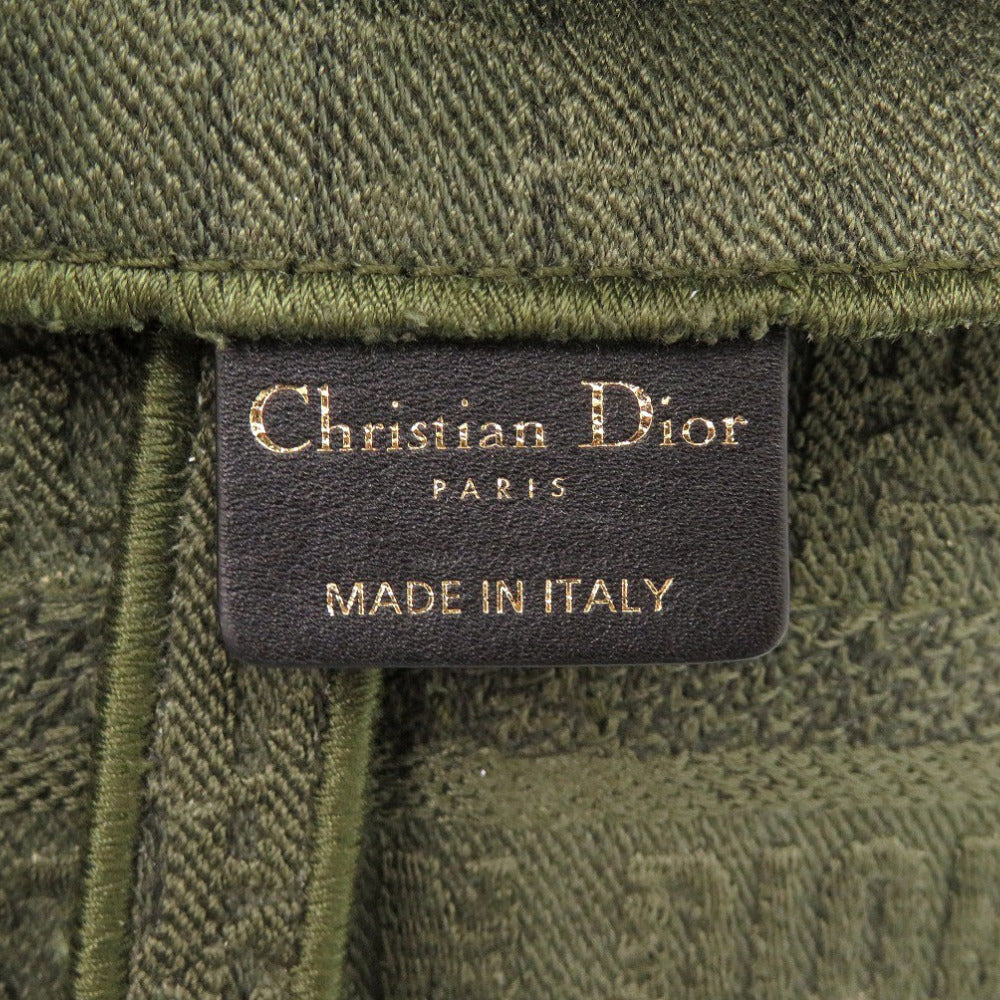 Christian Dior Waist Bag Canvas Khaki Saddle Bag Women