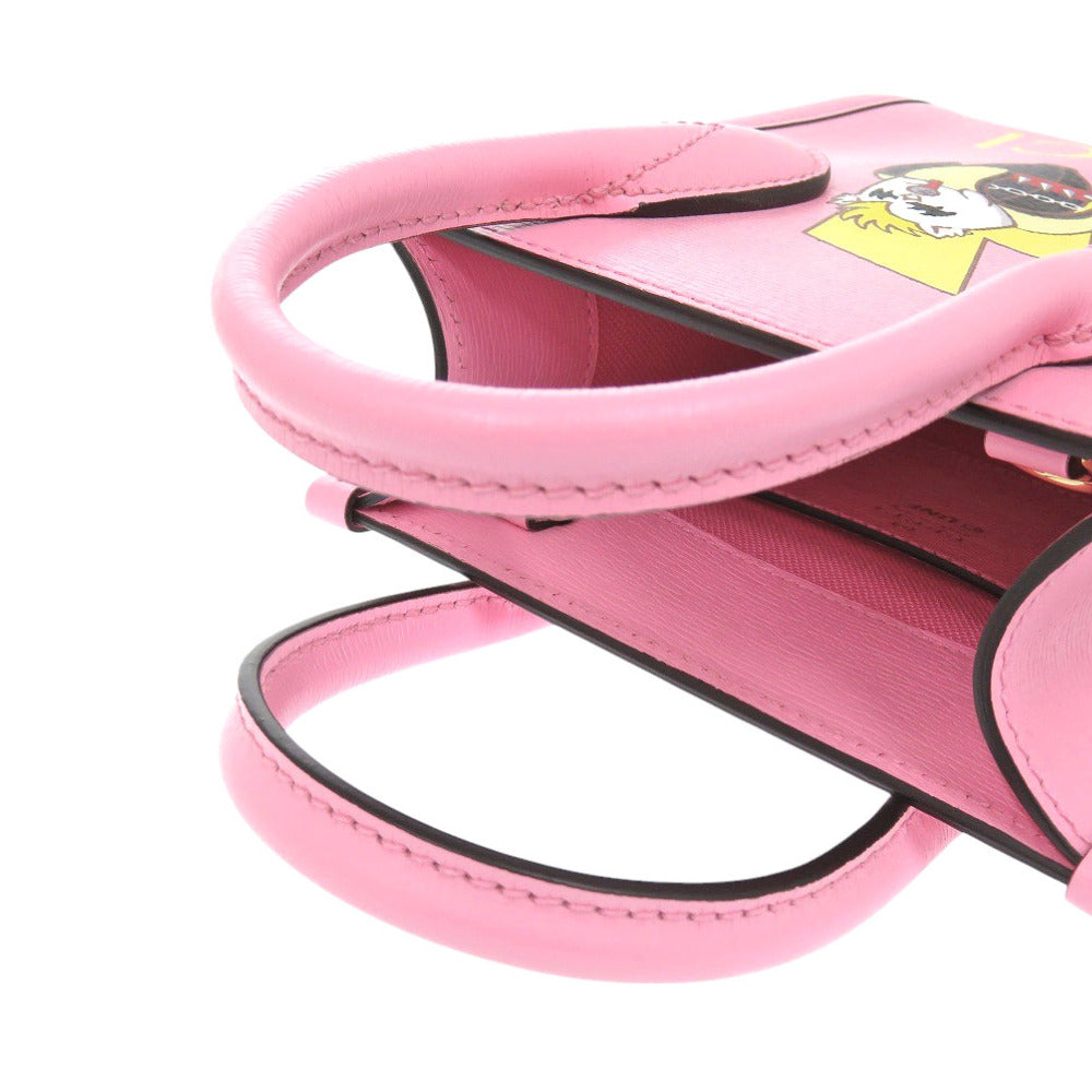 Gucci Handbag 671623 Leather Pink Bananya Collaboration Women