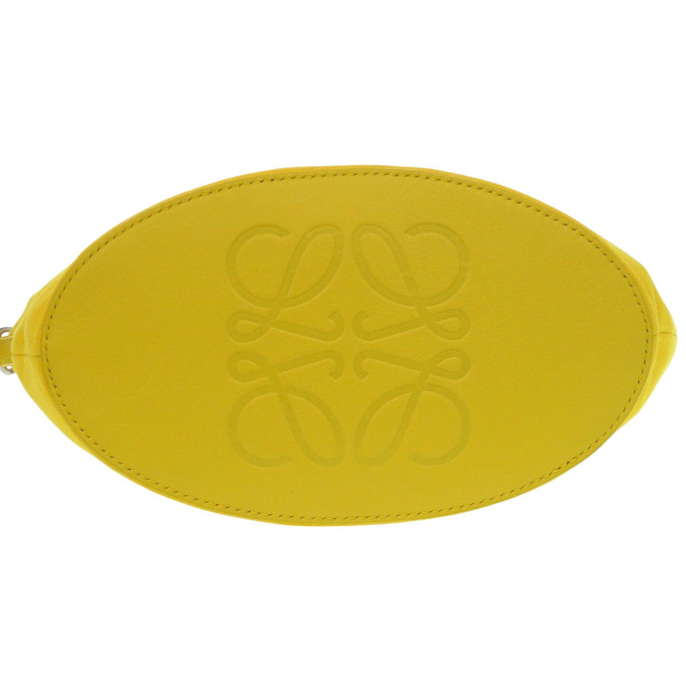 Loewe Clutch Bag Canvas Yellow Pouch Women