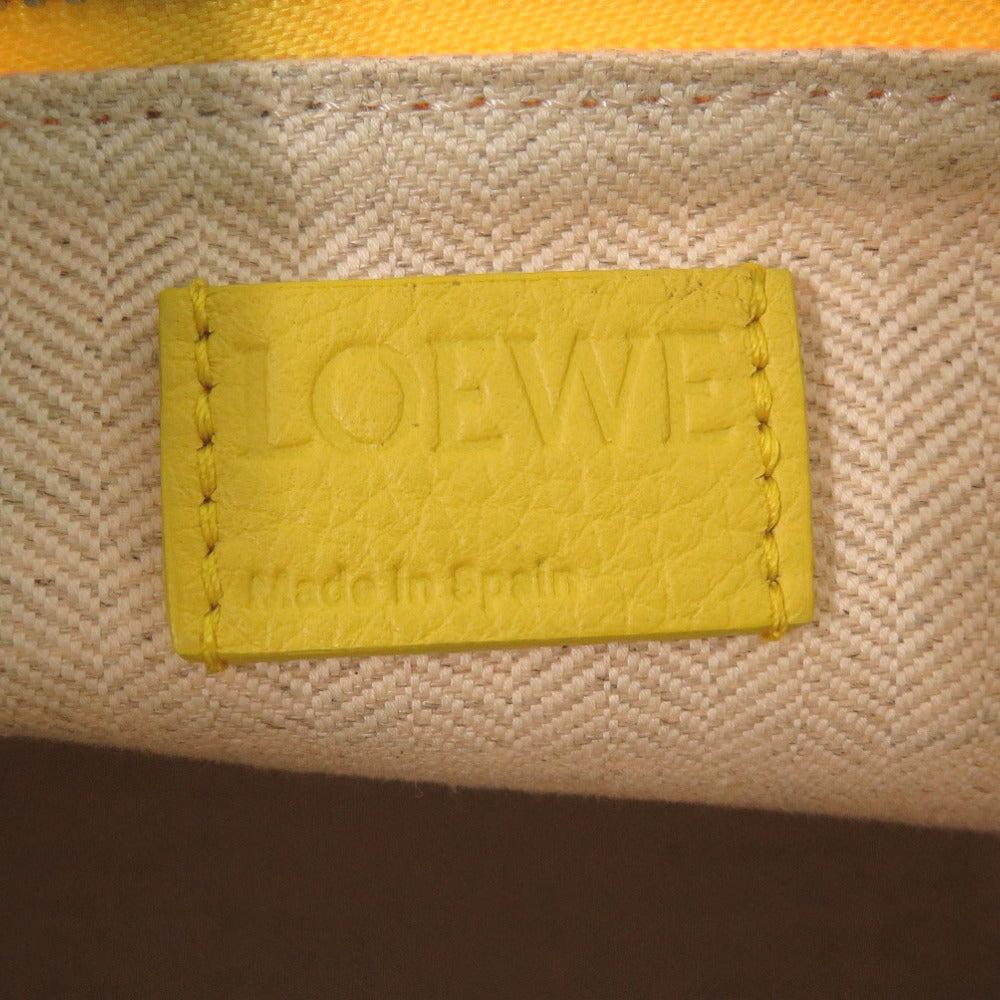 Loewe Clutch Bag Canvas Yellow Pouch Women