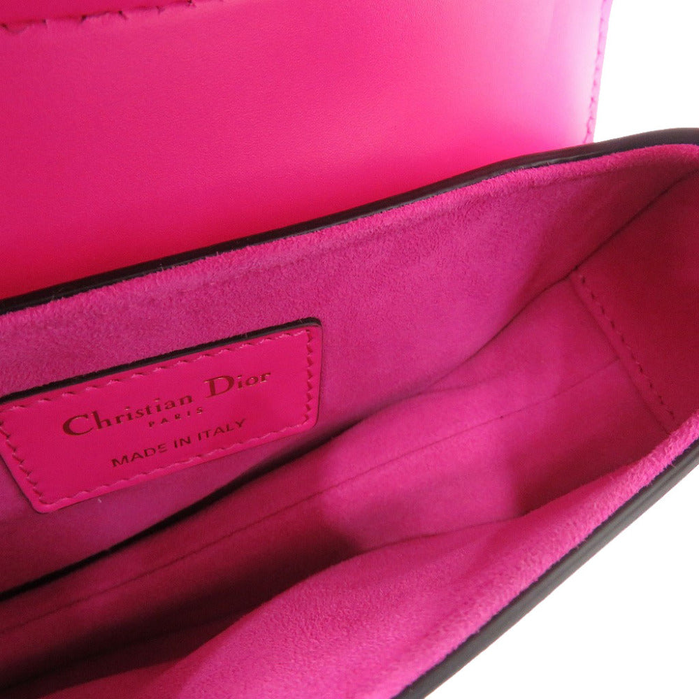 Christian Dior Handbag Leather Passion Pink Saddle Bag Women