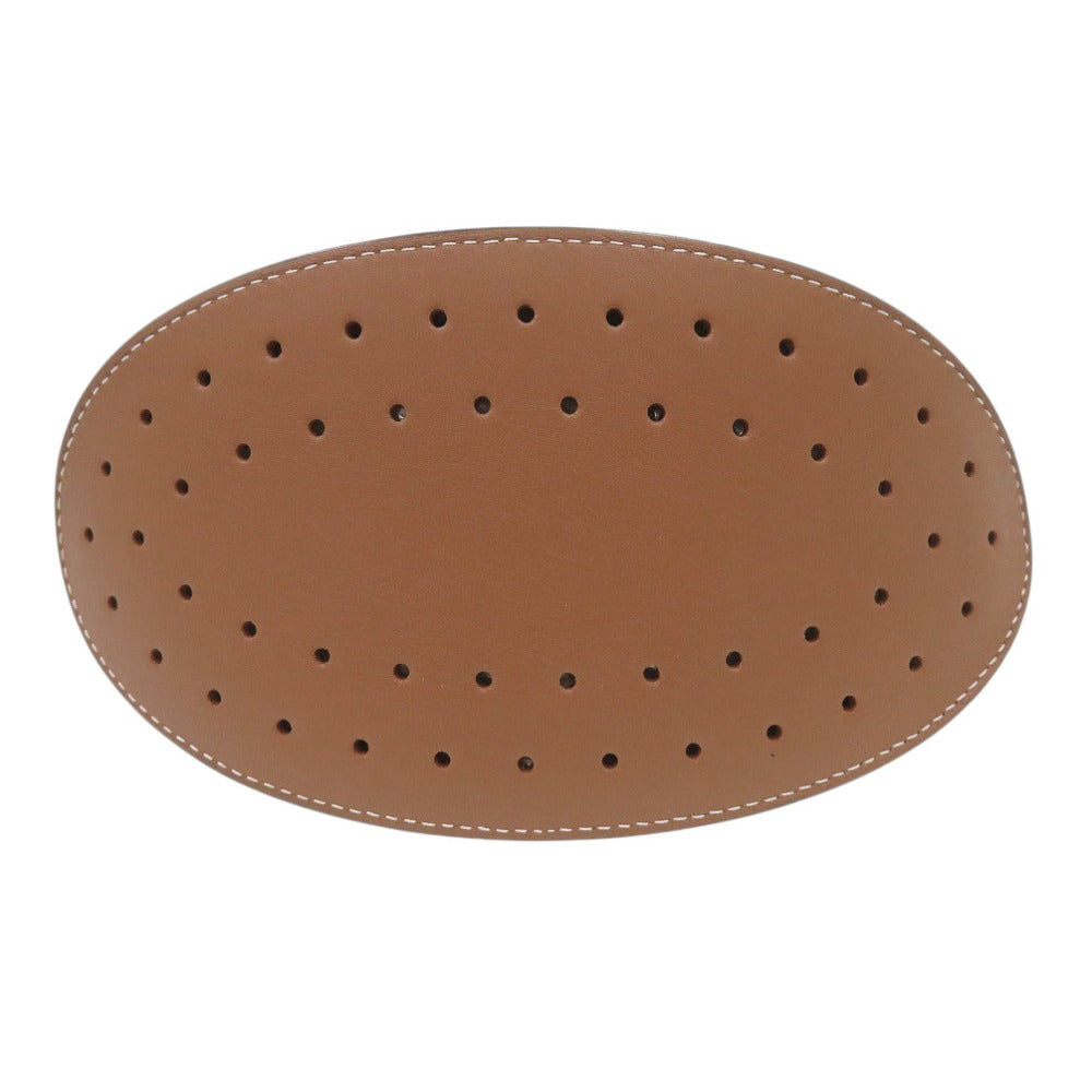 Delvaux Handbag Leather, Canvas Brown Bread Mini Bucket Women