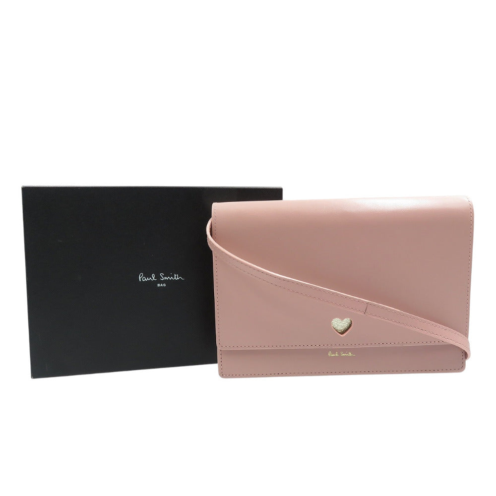 Paul Smith Long Wallet Purse Leather Pink Women