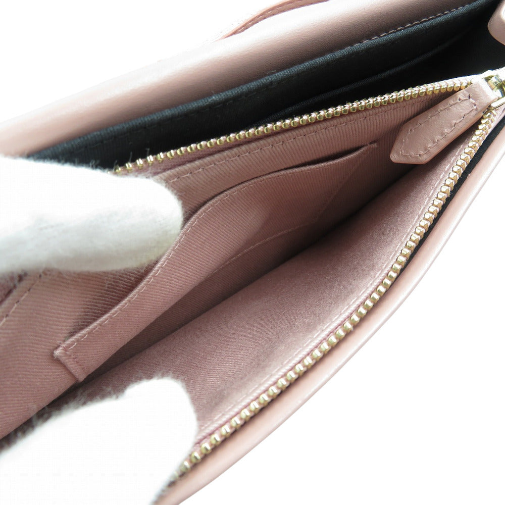 Paul Smith Long Wallet Purse Leather Pink Women