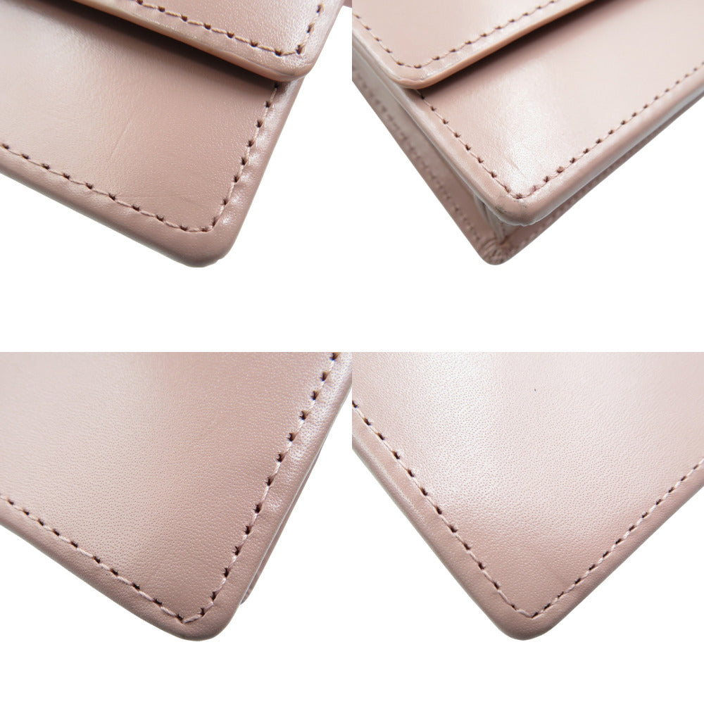 Paul Smith Long Wallet Purse Leather Pink Women