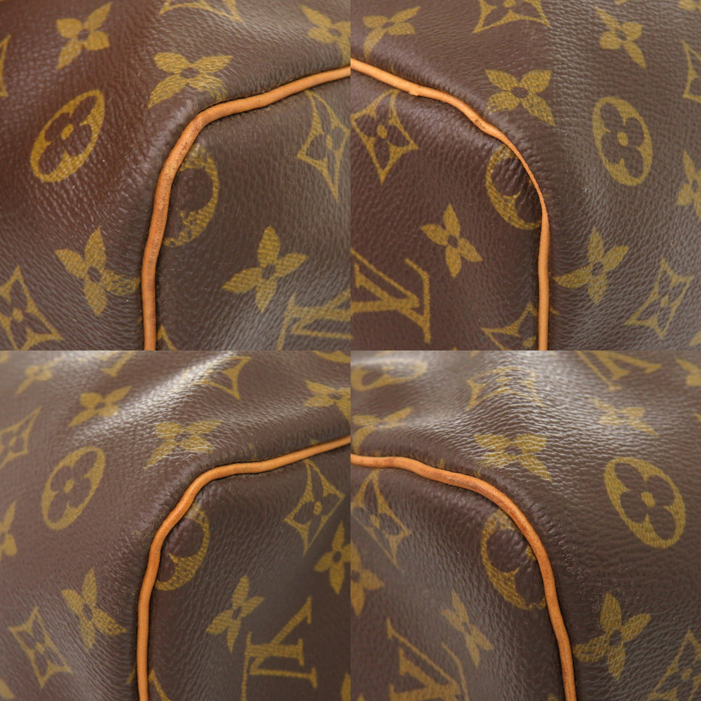 Louis Vuitton Boston Duffel Bag M41422 Monogram Canvas Brown Monogram Keepall 60 Mens