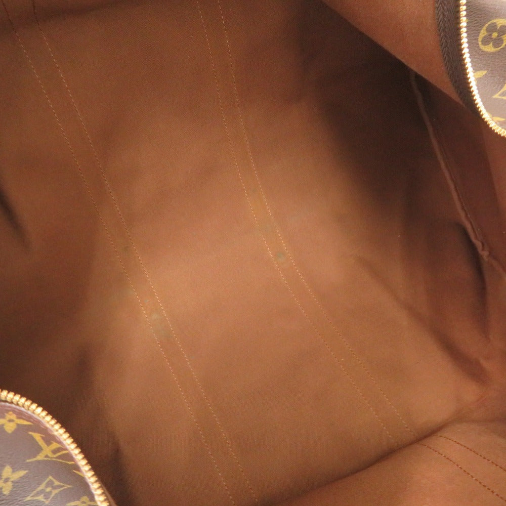Louis Vuitton Boston Duffel Bag M41422 Monogram Canvas Brown Monogram Keepall 60 Mens