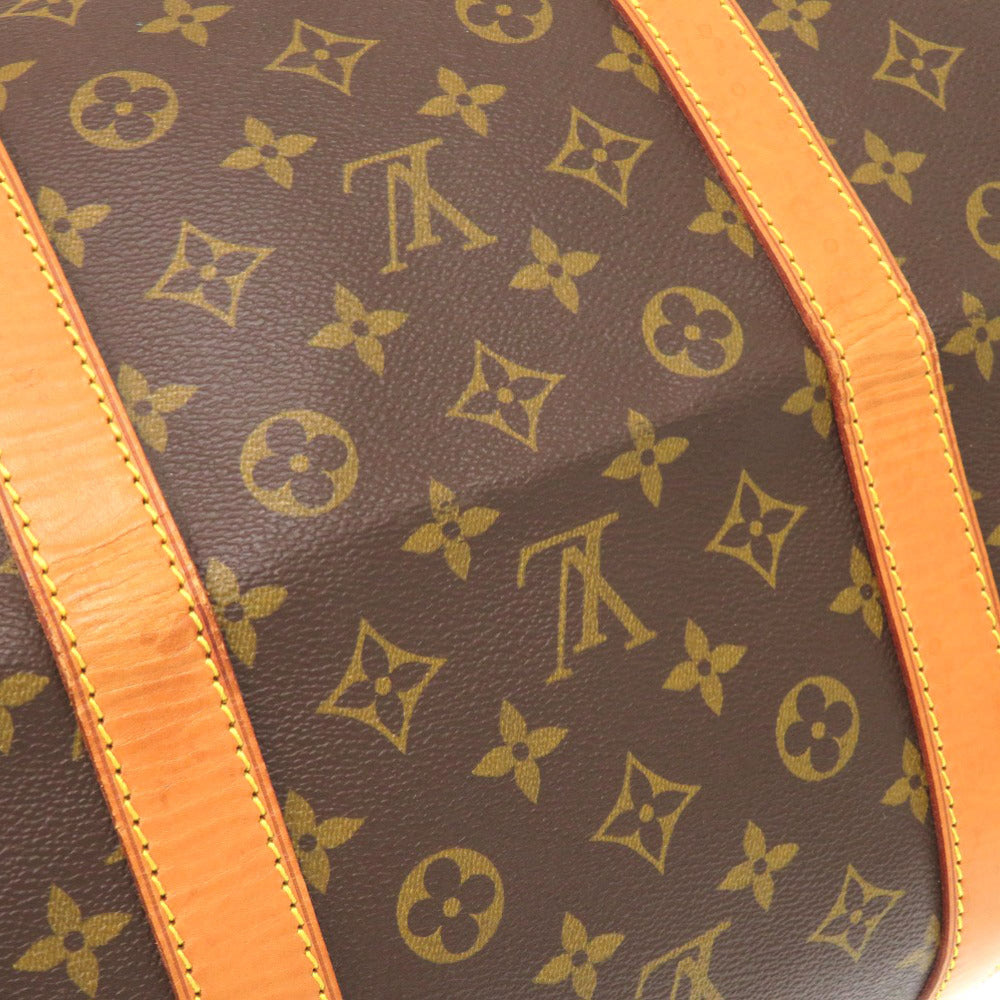 Louis Vuitton Boston Duffel Bag M41422 Monogram Canvas Brown Monogram Keepall 60 Mens