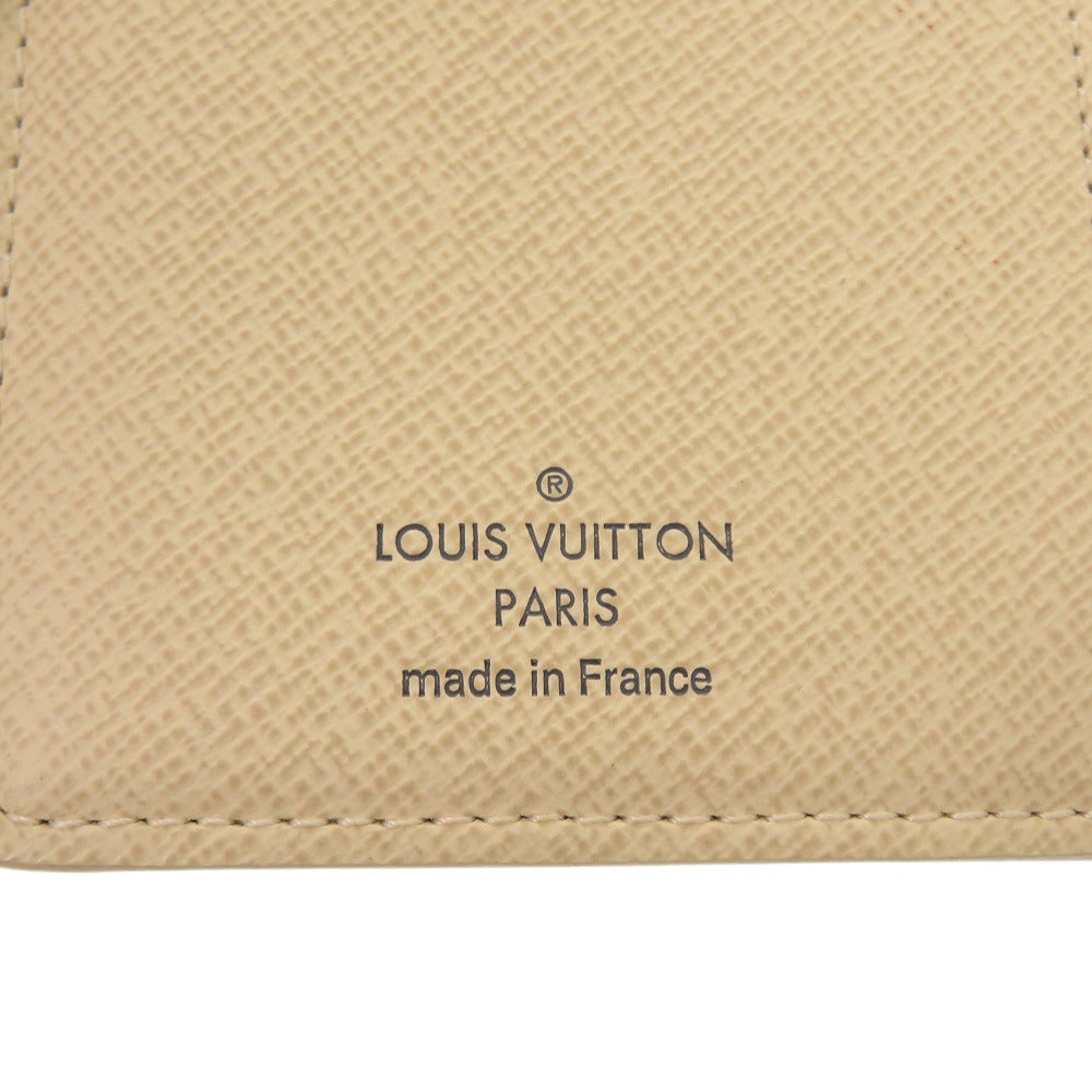 Louis Vuitton Bifold Wallet N61676 Damier Azur Canvas White Damier Azur Portefeuille Viennoiserie