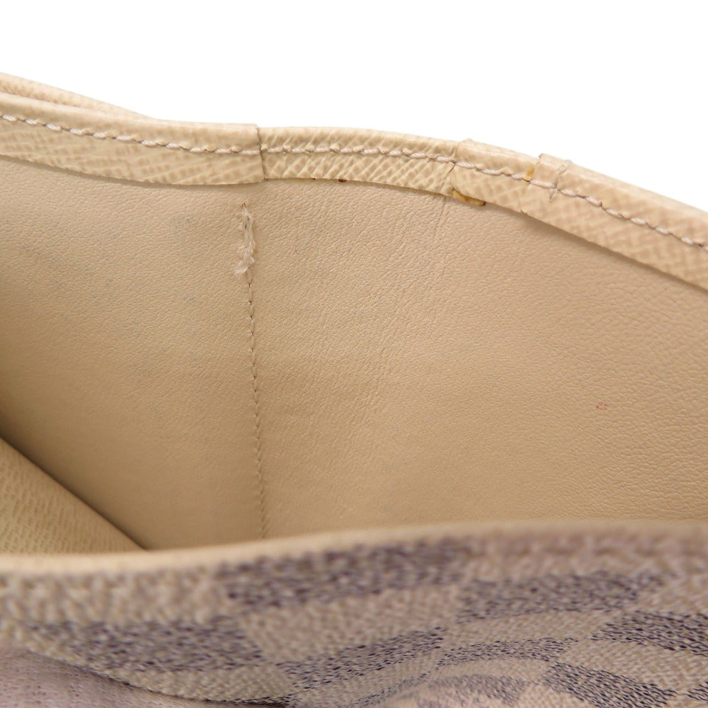 Louis Vuitton Bifold Wallet N61676 Damier Azur Canvas White Damier Azur Portefeuille Viennoiserie