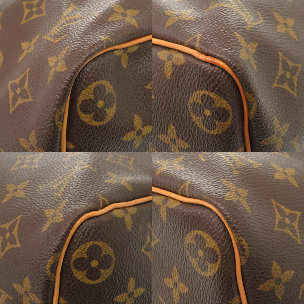 Louis Vuitton Boston Duffel Bag M41428 Monogram Canvas Brown Monogram Keepall 45 Mens