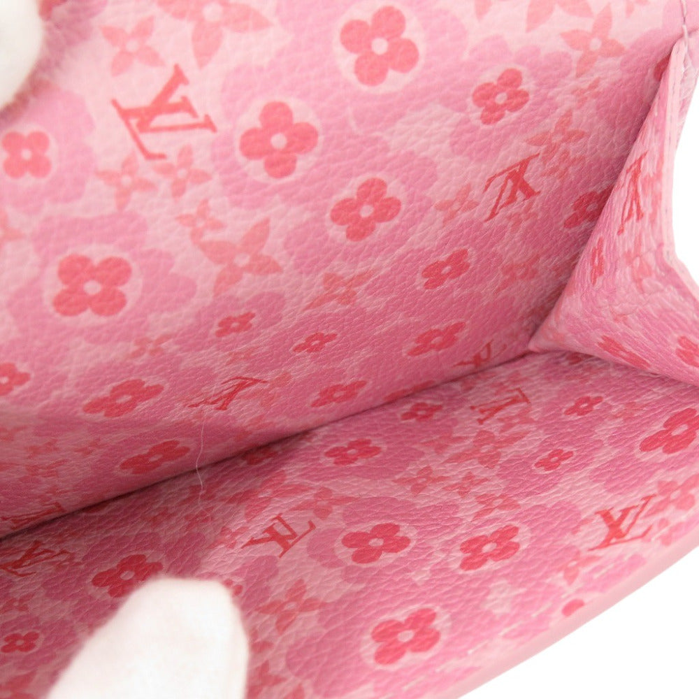 Louis Vuitton Tri-Fold Wallet M80088 Leather Pink Portefeuille Rock Mini Women