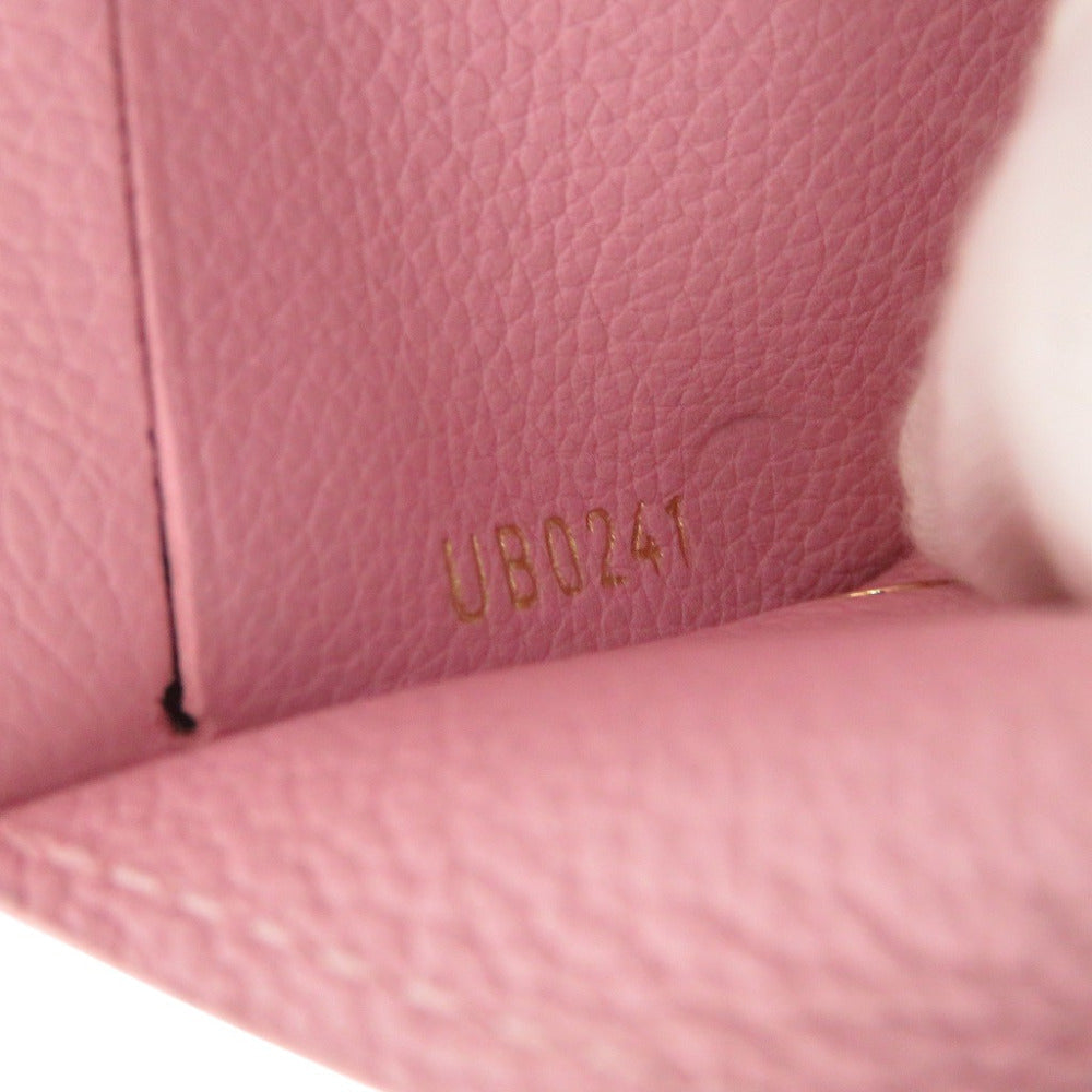 Louis Vuitton Tri-Fold Wallet M80088 Leather Pink Portefeuille Rock Mini Women