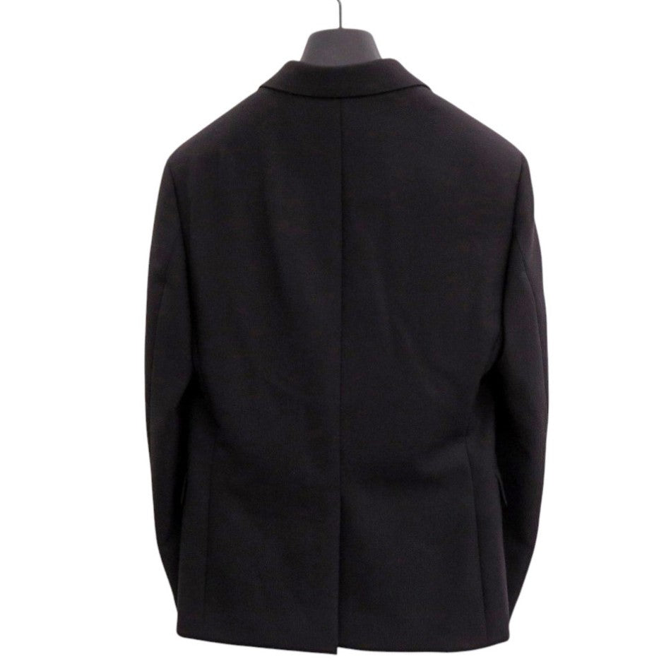 Fendi Tailored Jacket Fj0853 Wool, Polyurethane Black Mens 44