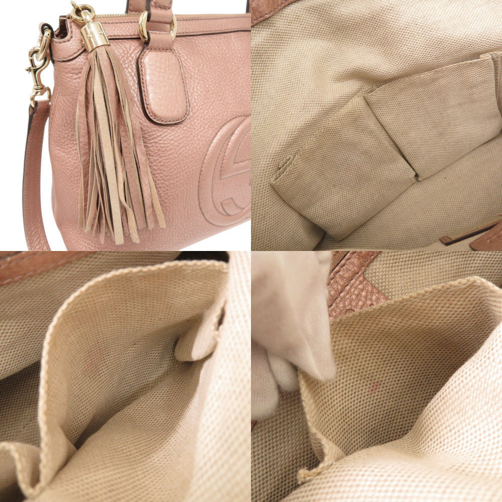 Gucci Handbag 308362 Leather Pink Soho