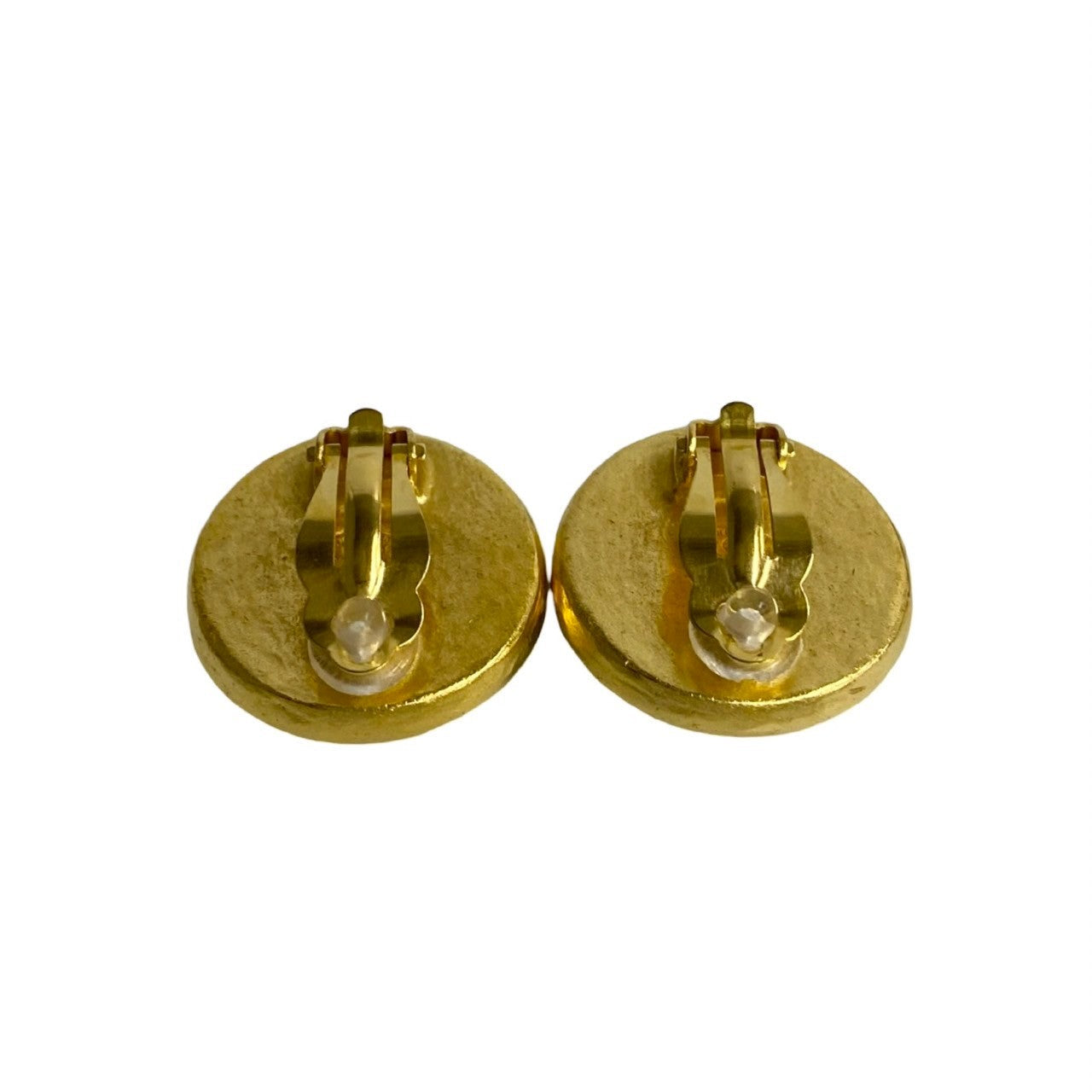 Chanel Earring Gold Plated Gold Coco Mark Women