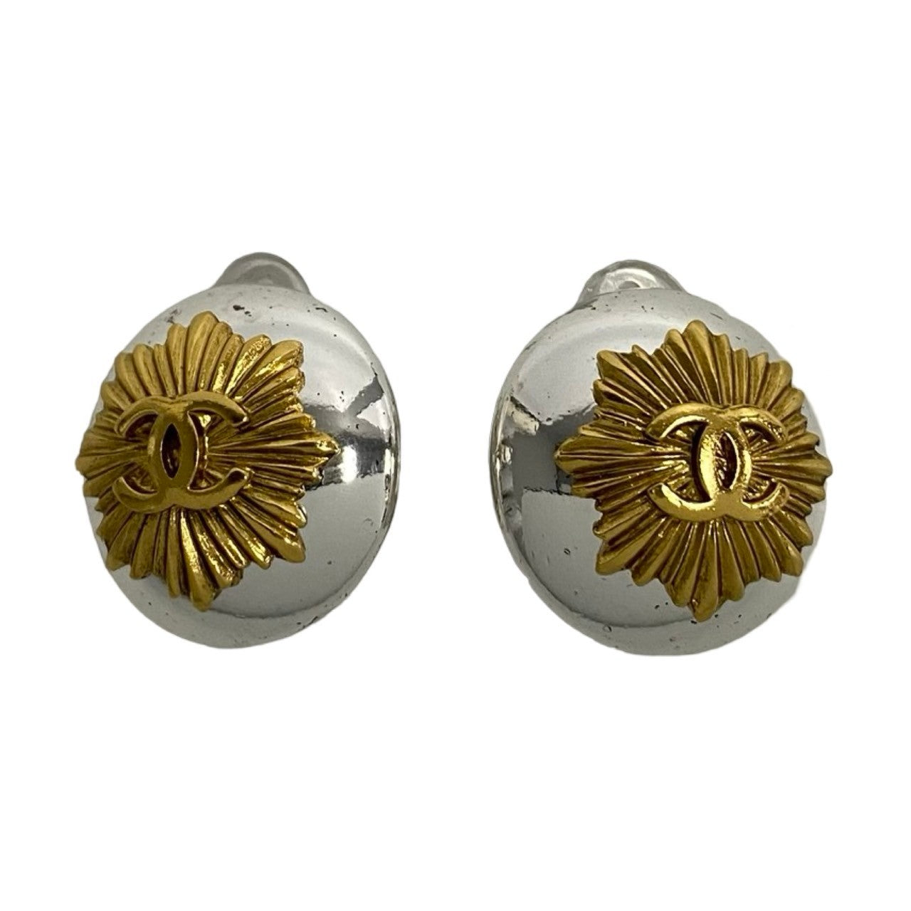 Chanel Earring Gold Plated Gold Women